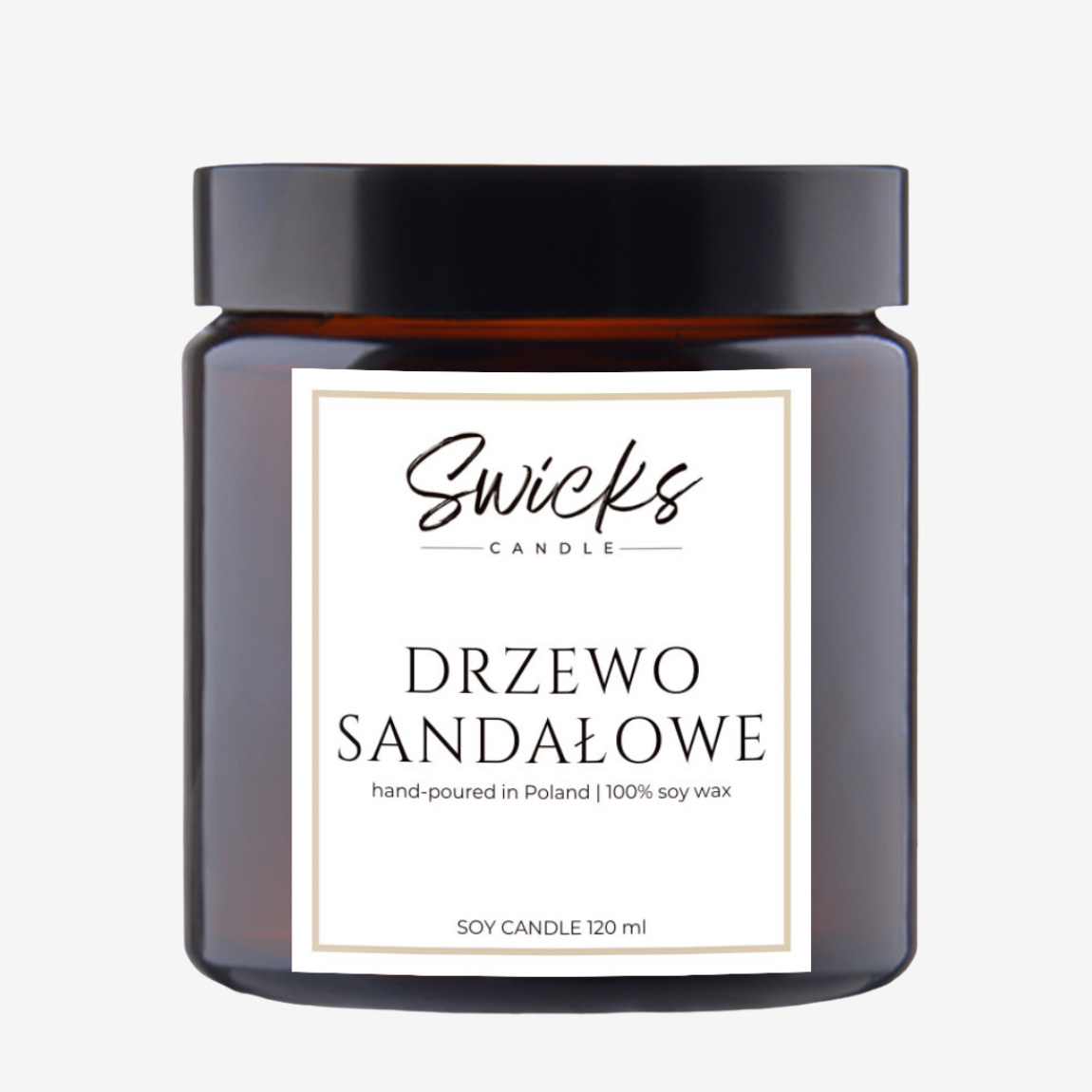 Świeca sojowa DRZEWO SANDAŁOWE 120 ml
