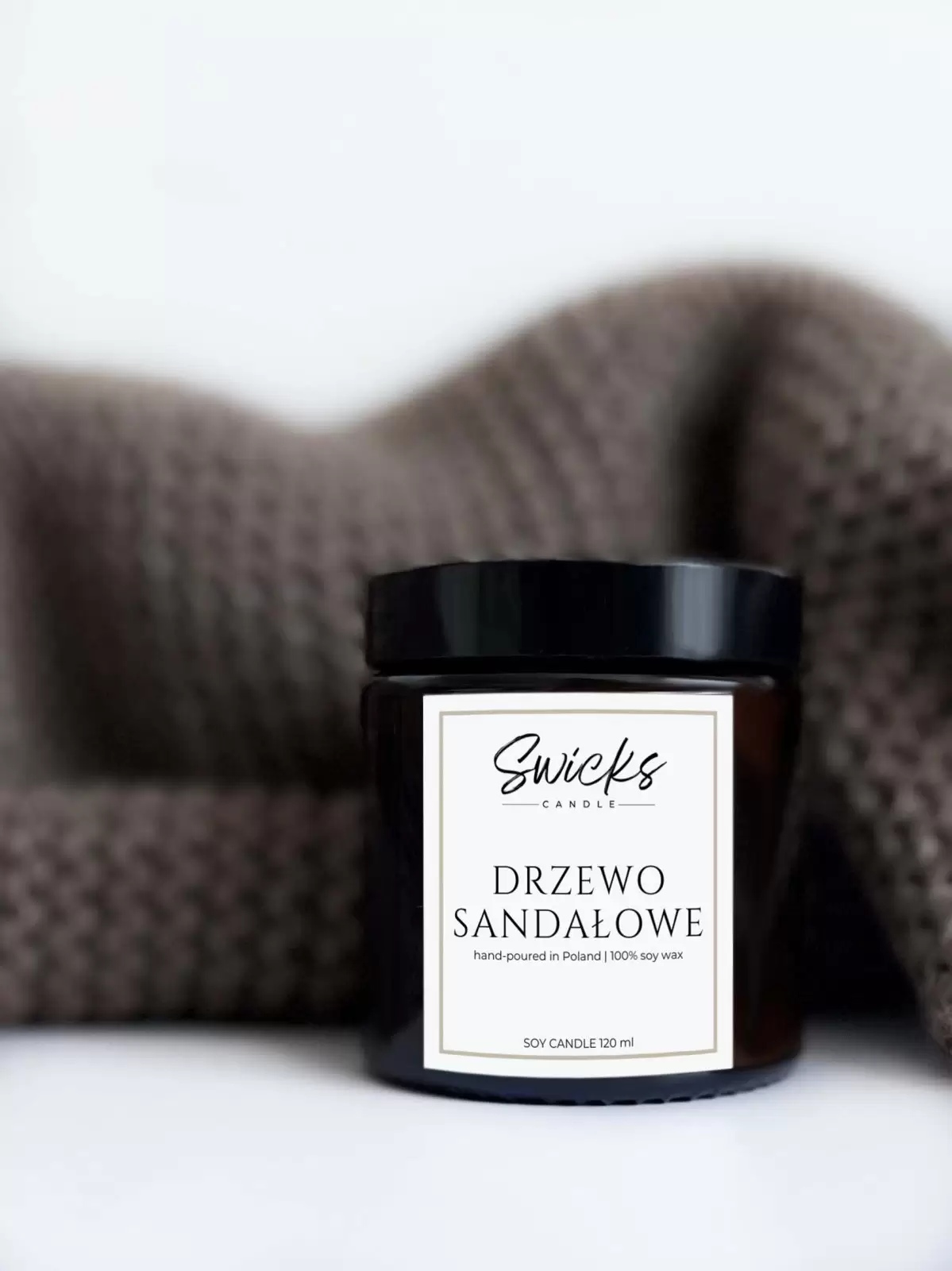 Świeca sojowa DRZEWO SANDAŁOWE 120 ml