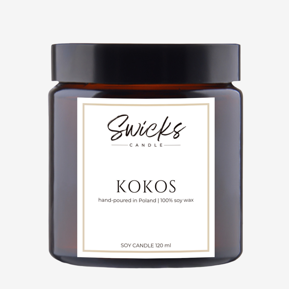 Świeca sojowa KOKOS 120 ml