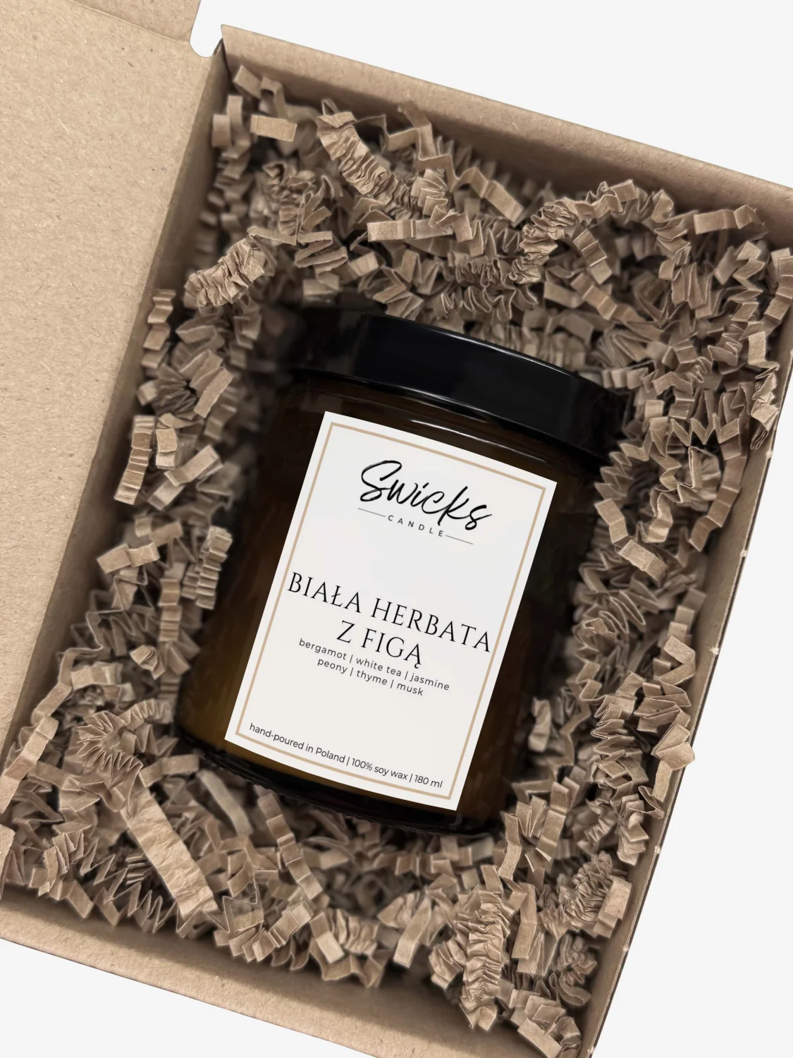 Świeca sojowa 180 ml w pudełku | dowolny zapach