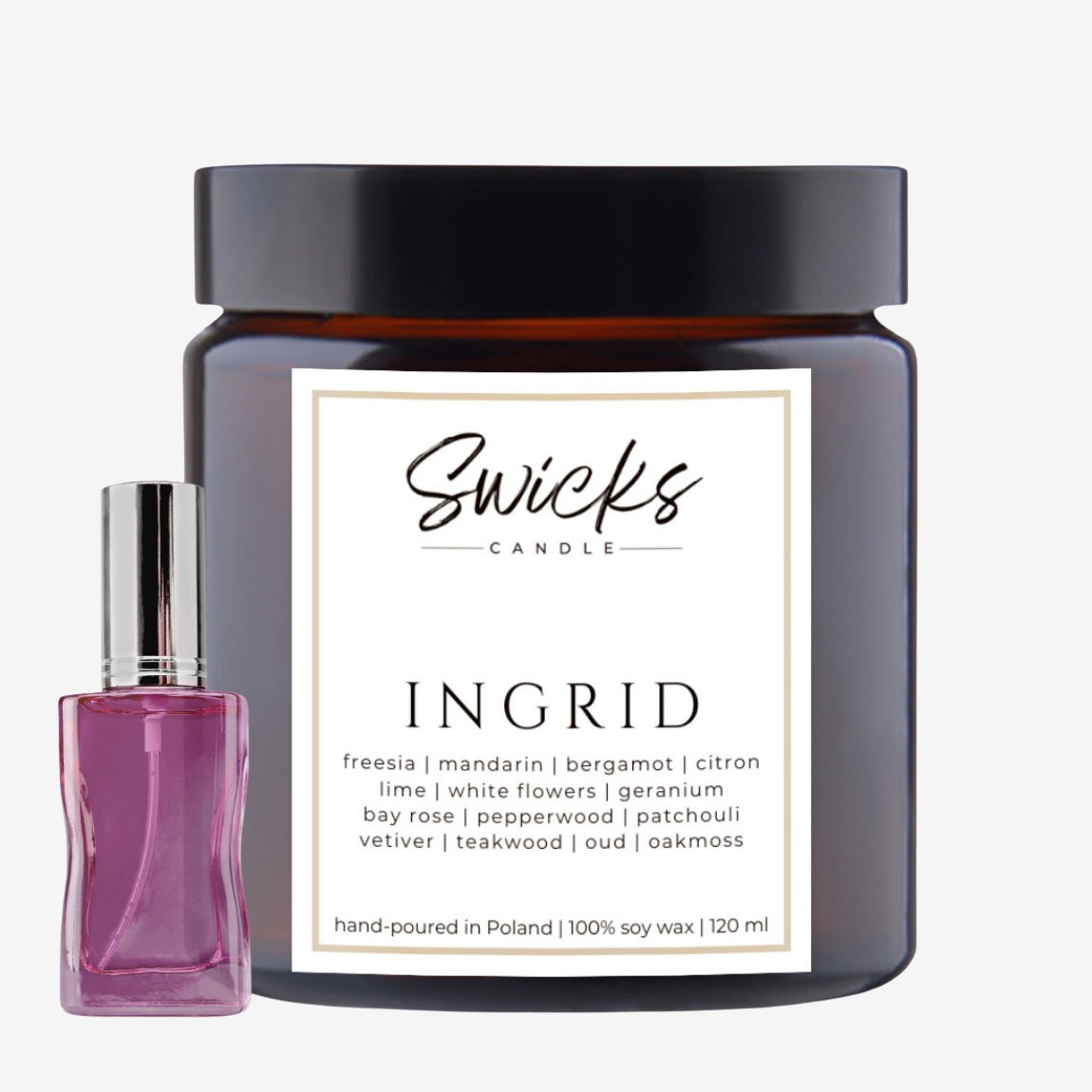Świeca sojowa INGRID 120 ml
