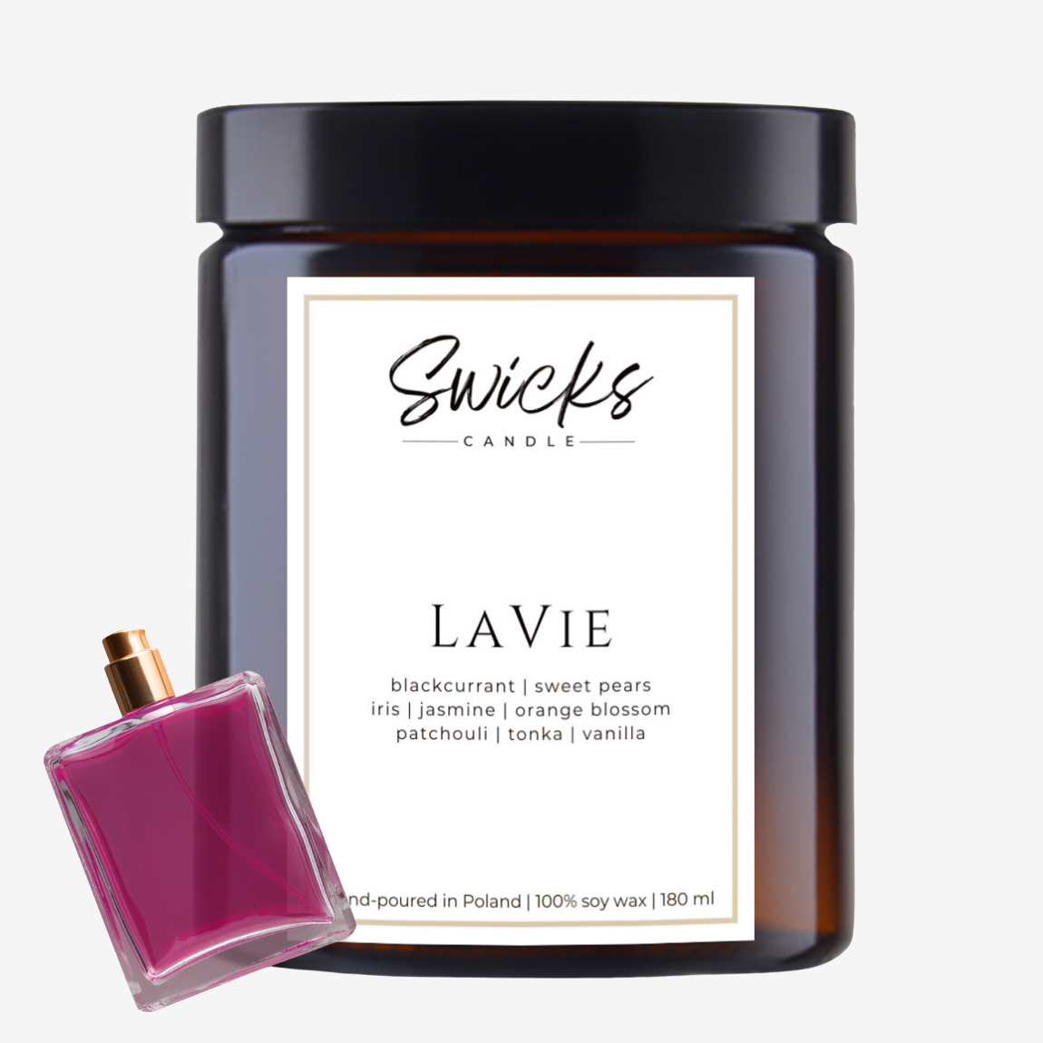 Świeca sojowa LAVIE 180 ml
