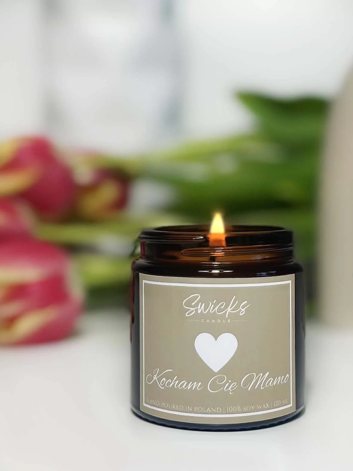 Świeca sojowa KOCHAM CIĘ MAMO 120 ml