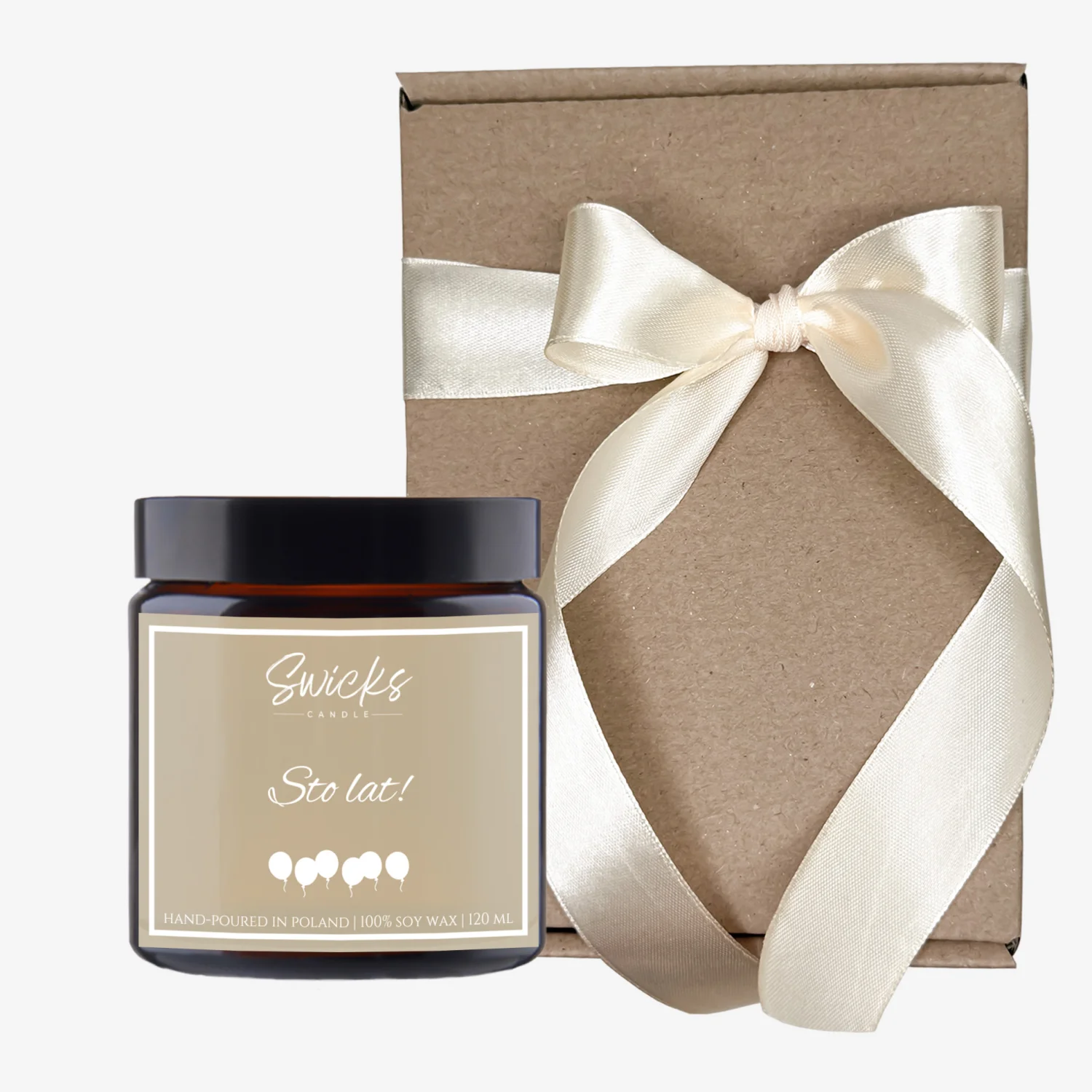 Świeca sojowa STO LAT 120 ml w pudełku | dowolny zapach