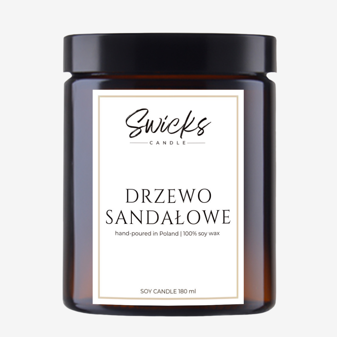 Świeca sojowa DRZEWO SANDAŁOWE 180 ml