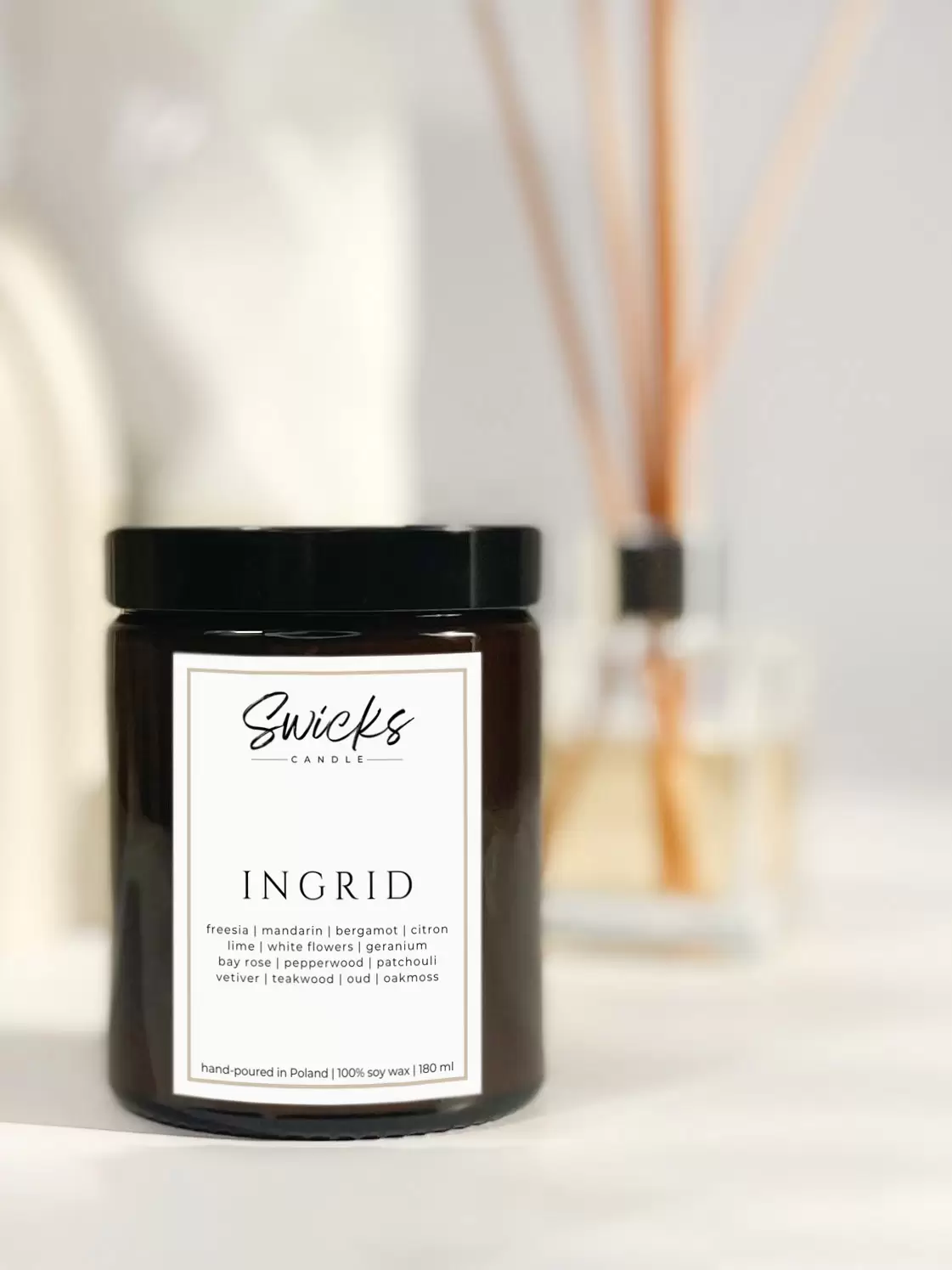 Świeca sojowa INGRID 180 ml