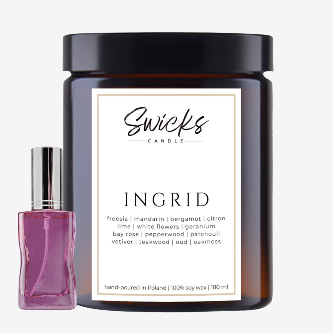 Świeca sojowa INGRID 180 ml