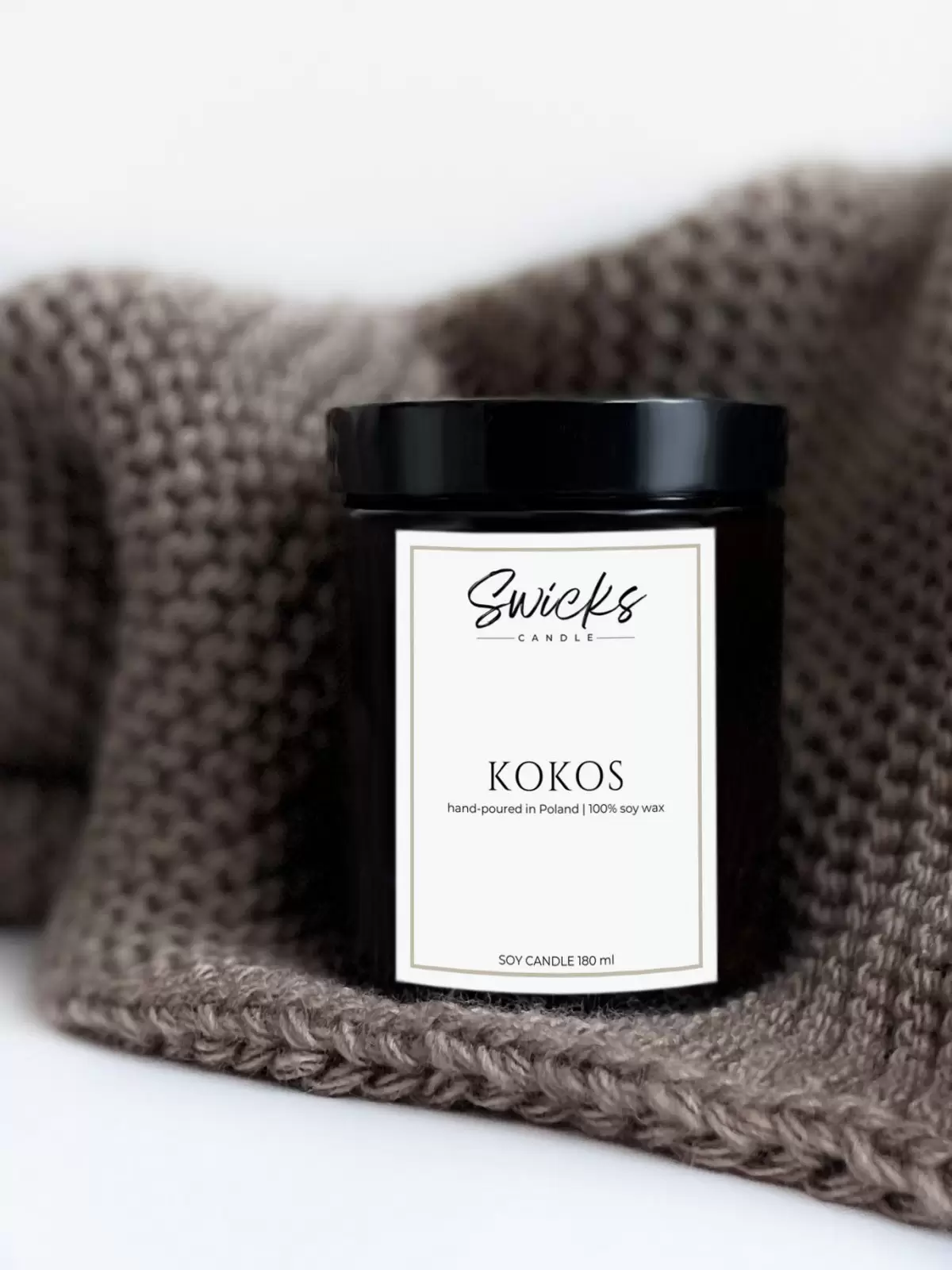 Świeca sojowa KOKOS 180 ml