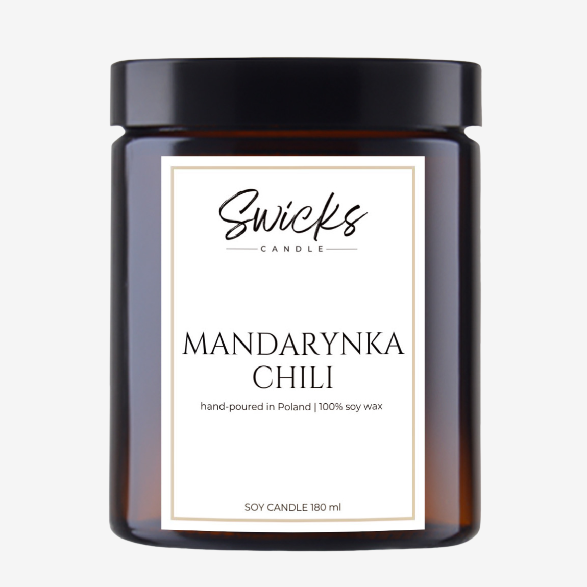 Świeca sojowa MANDARYNKA CHILI 180 ml