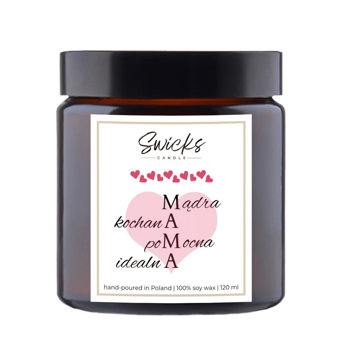 Zestaw świec DLA MAMY 2x120ml | dowolny zapach | brązowe pudełko