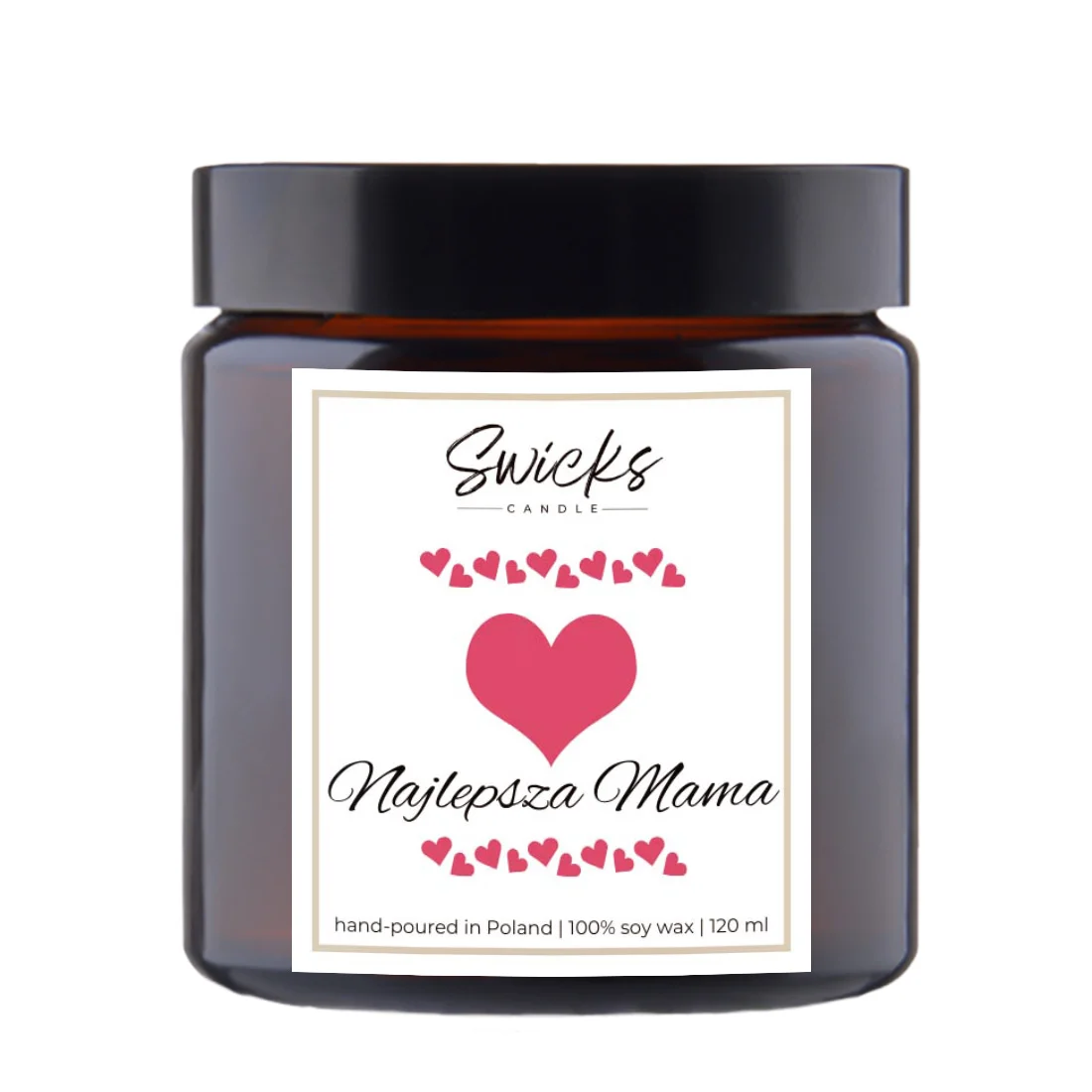 Zestaw świec DLA MAMY 2x120ml | dowolny zapach | brązowe pudełko
