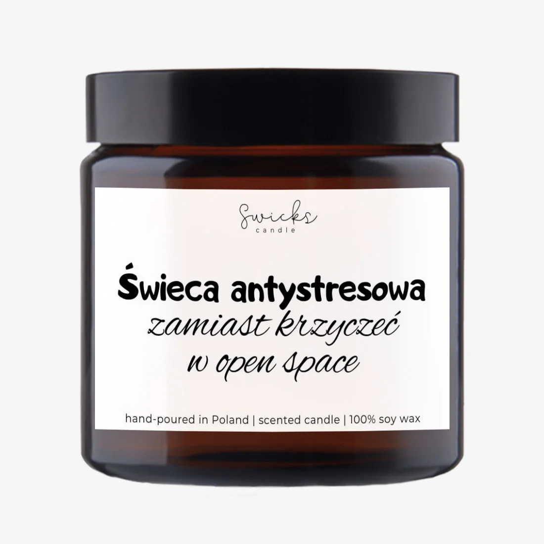 Świeca antystresowa zamiast krzyczeć w open space 120 ml