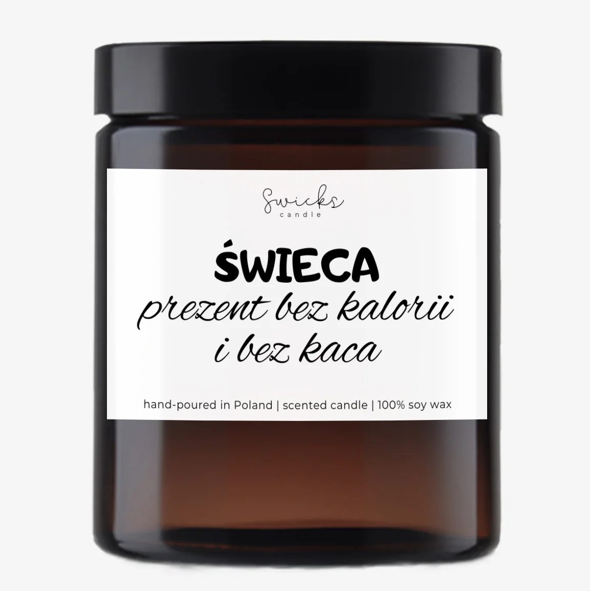 Świeca prezent bez kalorii i bez kaca 180 ml