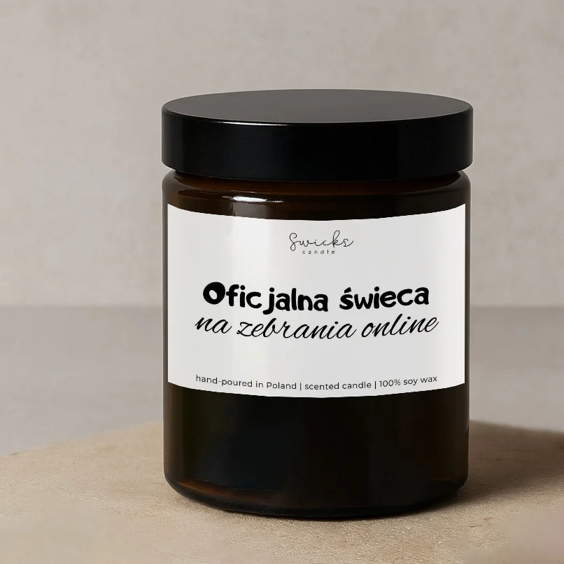 Oficjalna świeca na zebrania online 180 ml