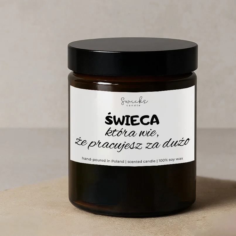 Świeca, która wie, że pracujesz za dużo 180 ml
