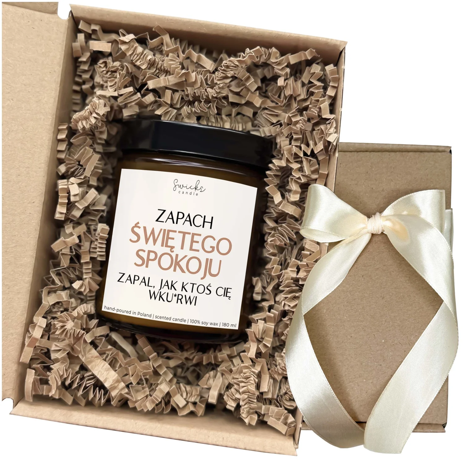Zapach świętego spokoju zapal jak ktoś Cię wku*rwi 180 ml