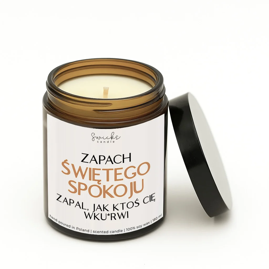 Zapach świętego spokoju zapal jak ktoś Cię wku*rwi 180 ml