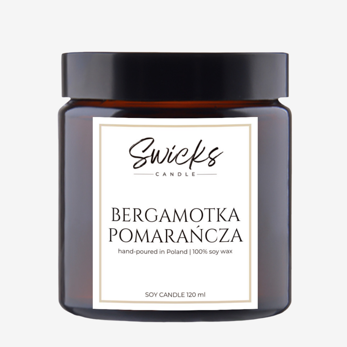 Świeca sojowa BERGAMOTKA POMARAŃCZA 120 ml